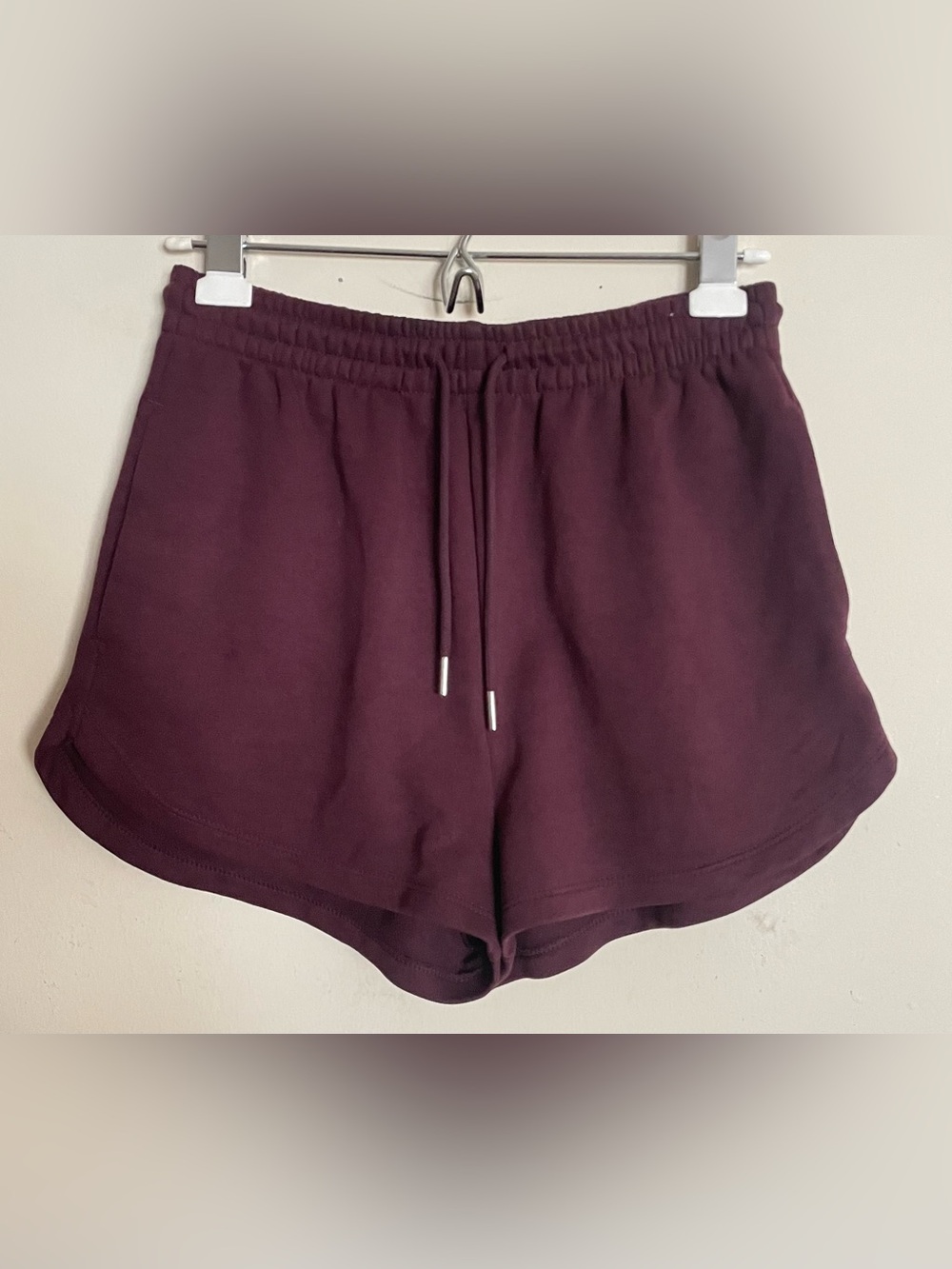 H&M Burgundy Lightweight Sweatshorts
